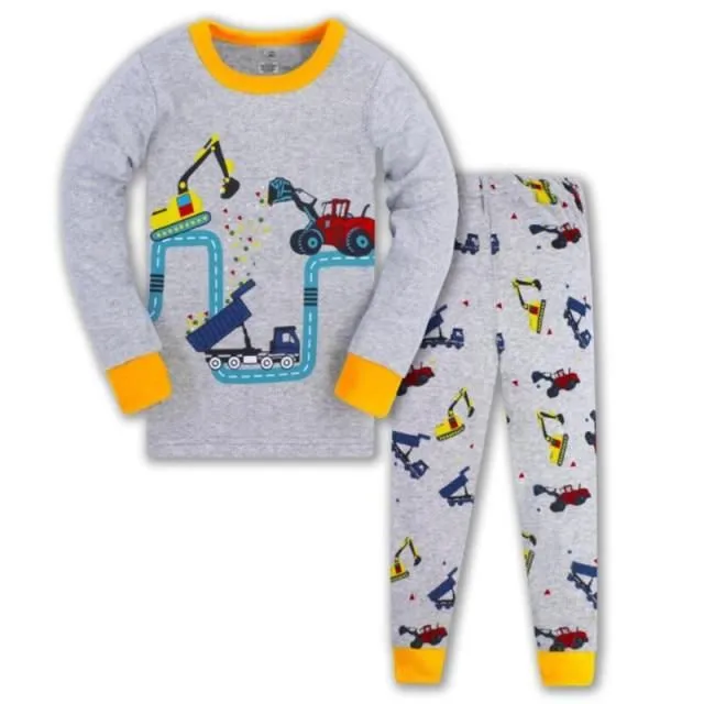 Children's two-piece pajamas with long sleeves