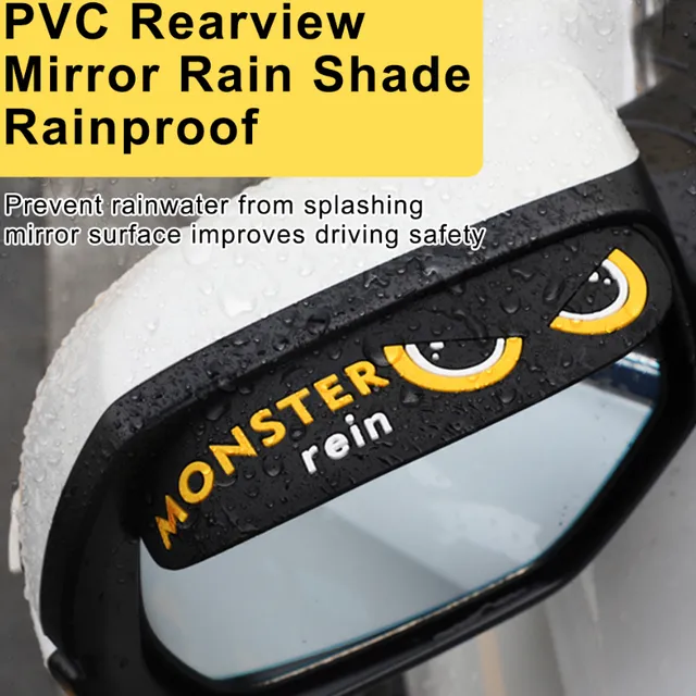 Universal Car Rain Rearview Mirror Film Waterproof Anti-Fog Car Mirror Rain Cover Anti-rain Car Window Rain Protector Glass Film