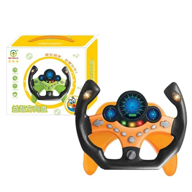 Child simulation steering wheel for car