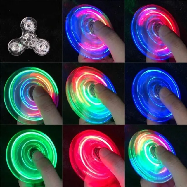 Handheld LED fidget spinner