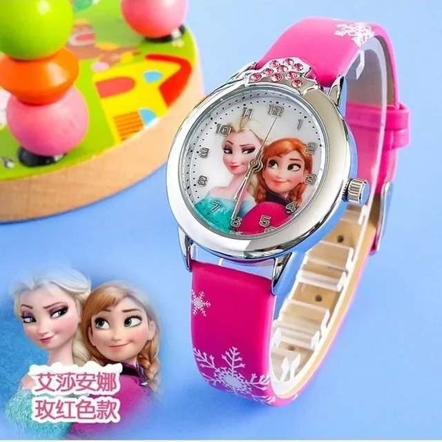 Zegarek na rękę dla dziewczynek | Ice Kingdom hot-pink