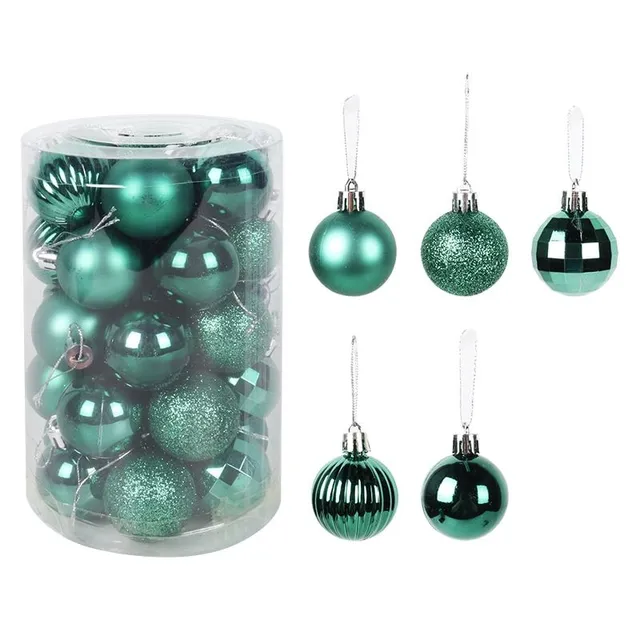 Set of Christmas decorations - different colours