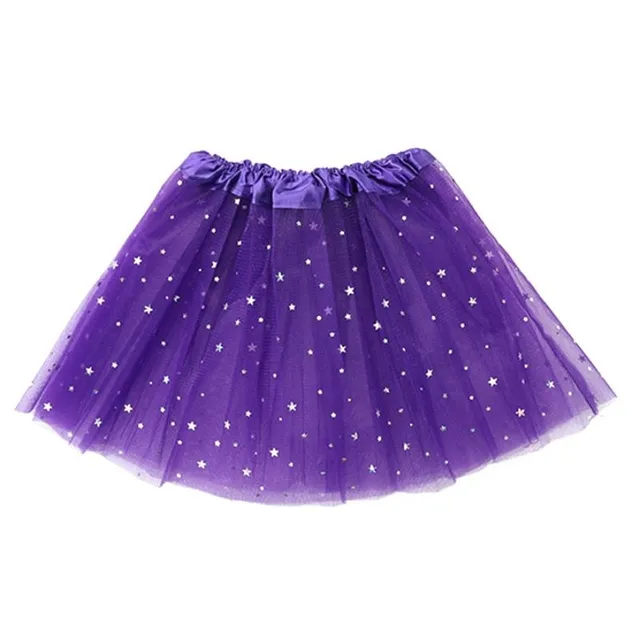 Children's colourful skirt with sequins