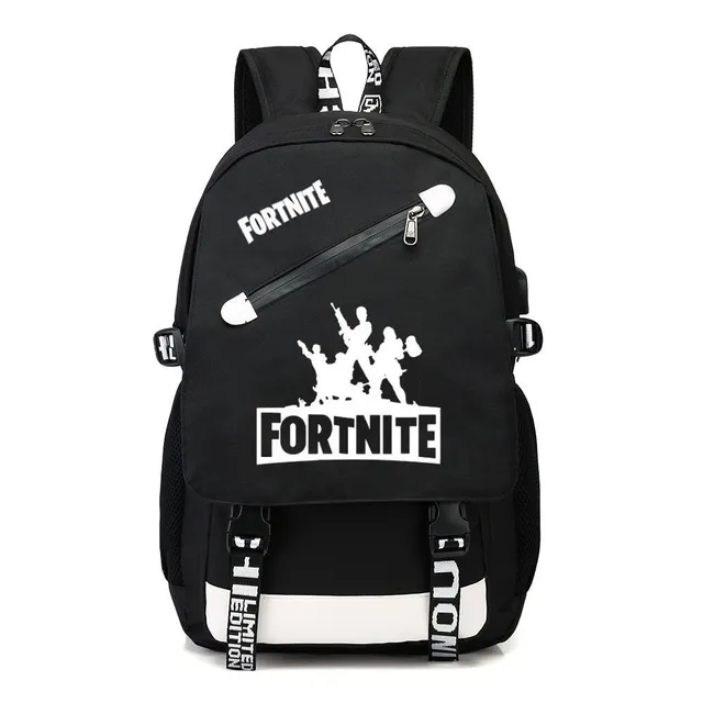 Szkoła z portem USB i słuchawkami wydrukowanymi przez Fortnite a