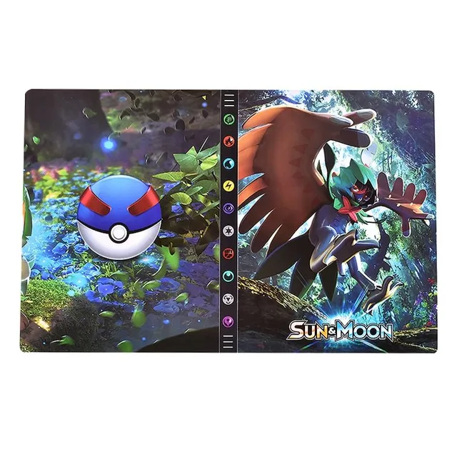 Játékkártya album sok Pokémon témával