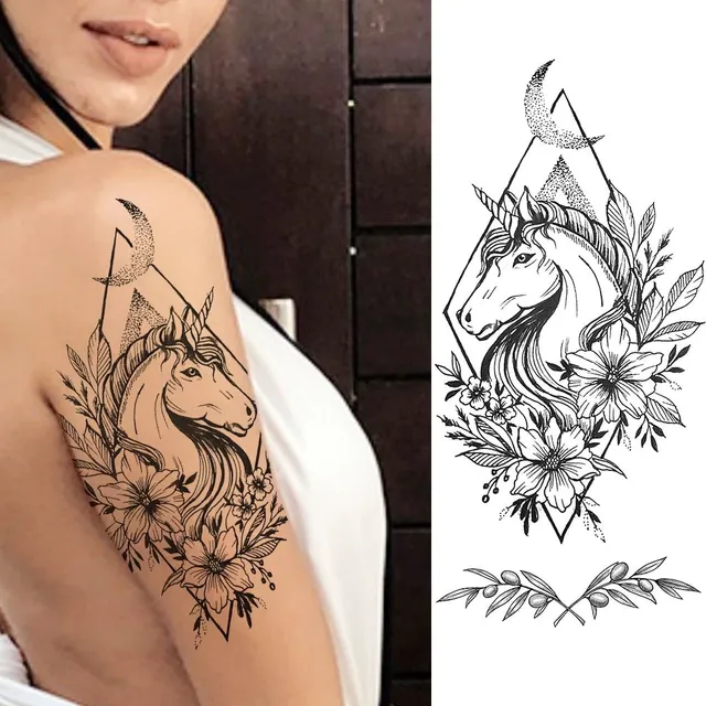 Beautiful color temporary tattoo DMZ059