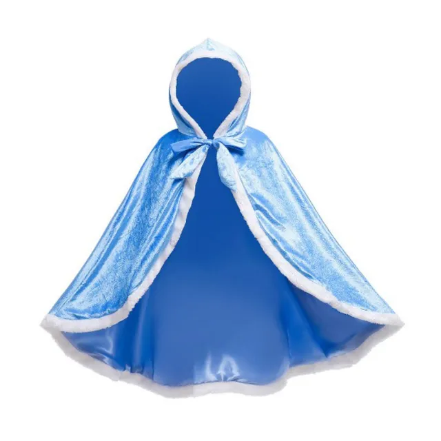 Princezné dievčenské šaty s doplnkami - Princezná Popoluška Modrý motýľ