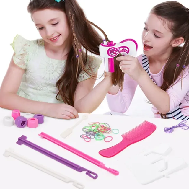 Kids automatic hair knitting machine, electric DIY hair knitting machine, twisting, knitting and hair finishing machine, unique product