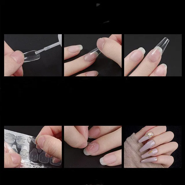 Artificial nail tips for manicure - 100pcs