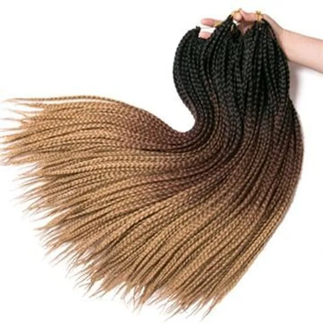 Braided canekalon braids for hair extensions