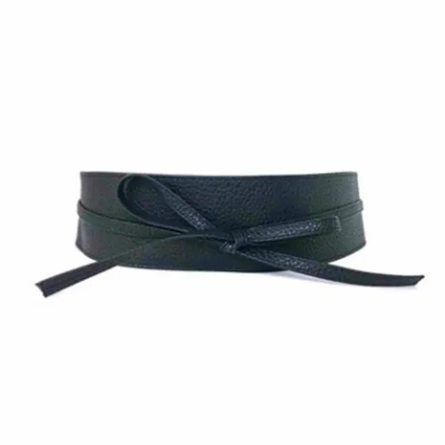 Elegant wide belt to tie