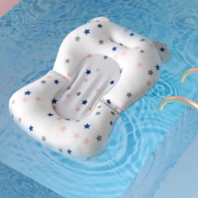 Skládací měkká protiskluzová komfortní tělová podložka do vany pro novorozence