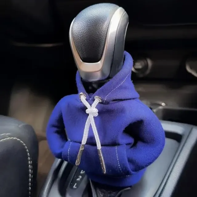Gear lever cover with manual handle - sweatshirt for change of gear