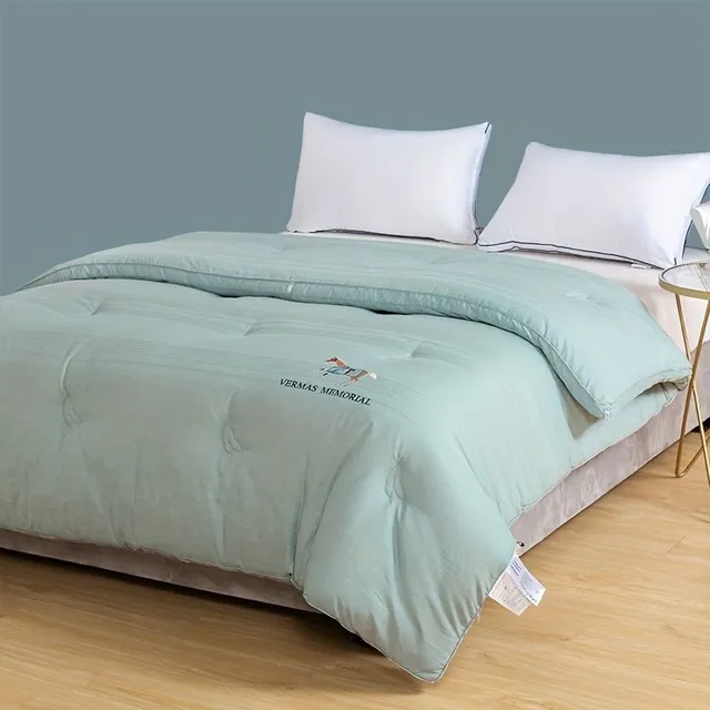 1 Piece 100% Cotton Jacquard Year-round Insertion into the duvet with embroidery, Powered Soft Comfortable and Warm 20% Soy Soy Fibers Do the duvet, Mechanically Workable Warm Feathers Do Bedrooms