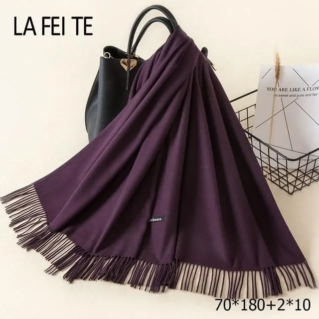 Ladies' cashmere scarf 51wu 70x180