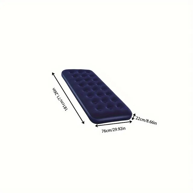 Inflatable Inflatable Mattress, PVC Material Waterproof And Resistable Inflatable Bed, For Outdoor Camping, Trips, Travelling, Holidays On Beach