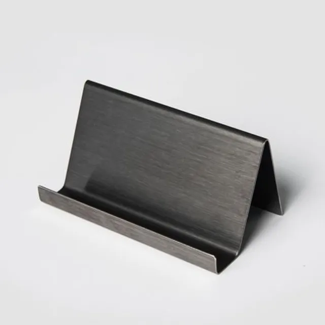 Metal holder for business cards