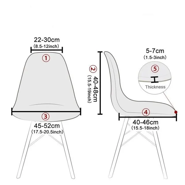 Moderné farebné poťahy na stoličky
