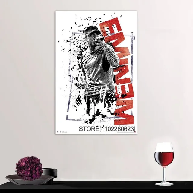 Poster on canvas with the theme of popular rapper EMIN - different sizes