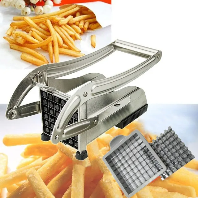 Homemade stainless steel slicer for making fries