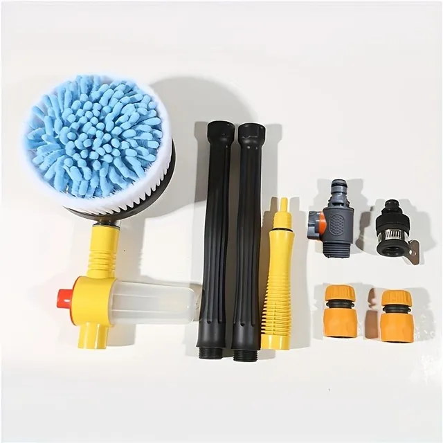 Multifunctional double-sided car wash brush with rotating head and snow šenilla - Car wash kit