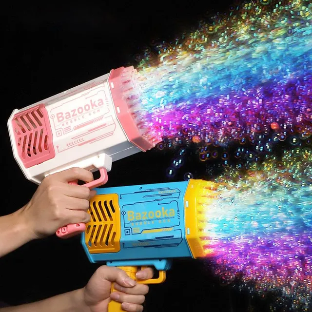 Pistolet à bulles lumineux Bazooka pour enfants