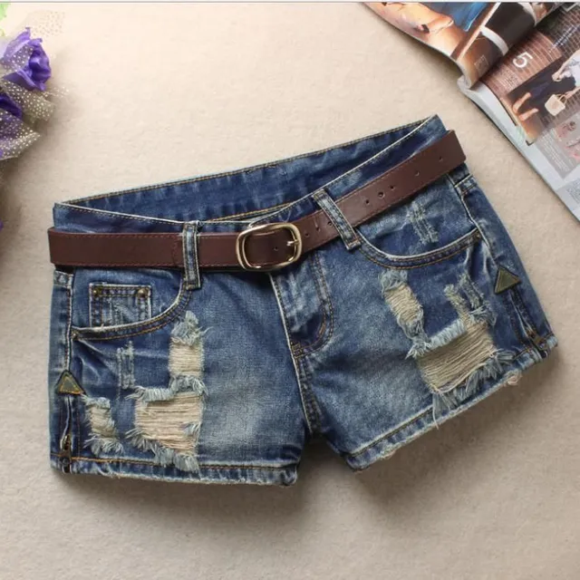 Women's Denim Casual Shorts Rain color-2 s