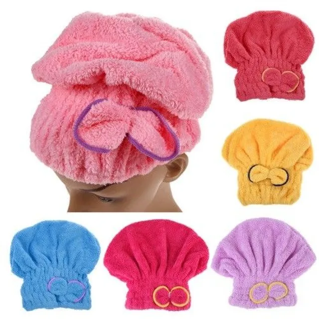 Turban on wet hair J2978