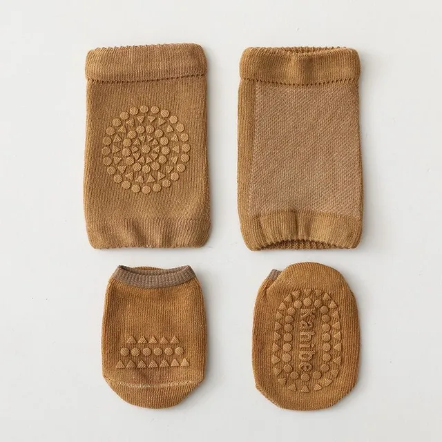 Detské originálne jednofarebné protišmykové ponožky a ohrievače nôh