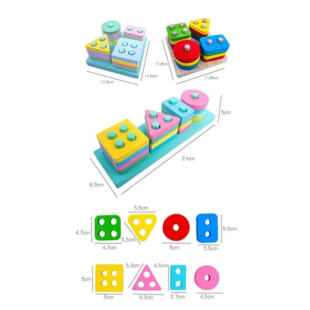 Montessori wooden educational kit for early learning