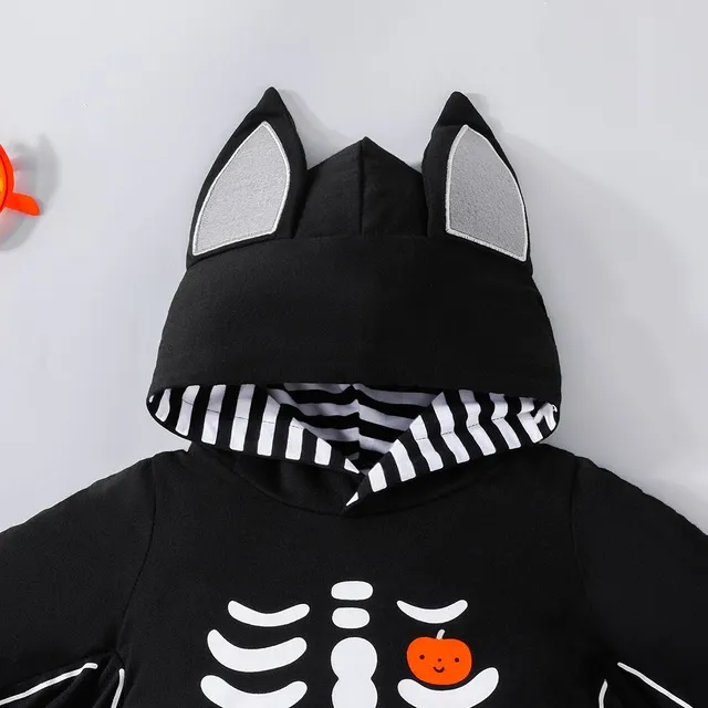 Children's black bat costume for Halloween