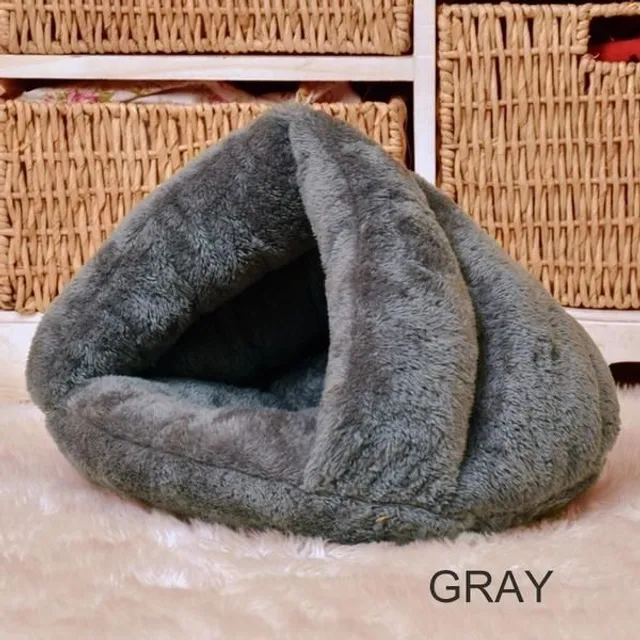 Pet Cat Dog House Kennel Puppy Cave Sleeping Bed Super Soft Mat Pad Warm Nest