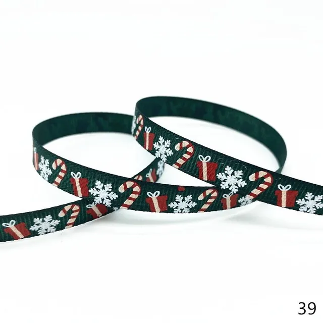 Christmas ribbon with print