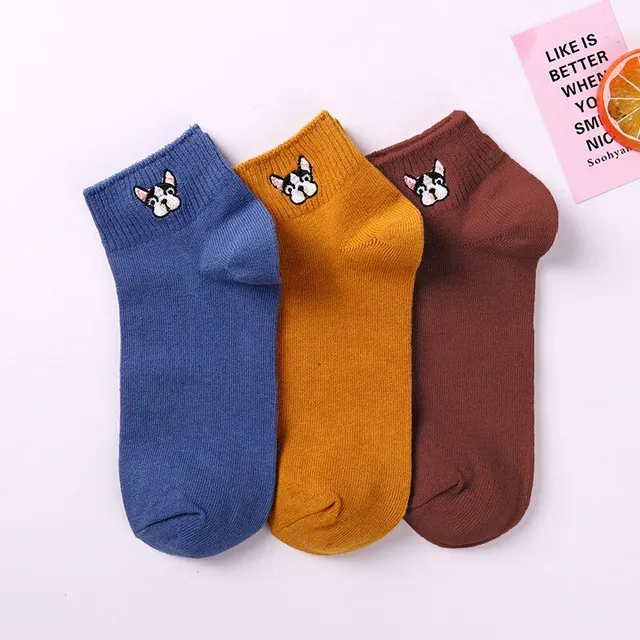 Socks with French bulldog