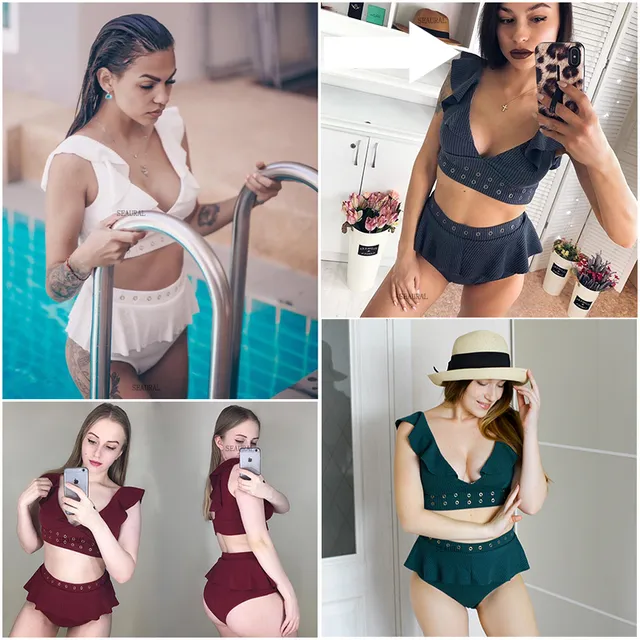 Beautiful swimsuits with high waist