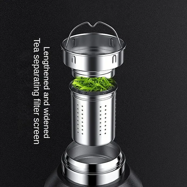 Water thermos with a tea sieve 316 - ideal for trips and sports