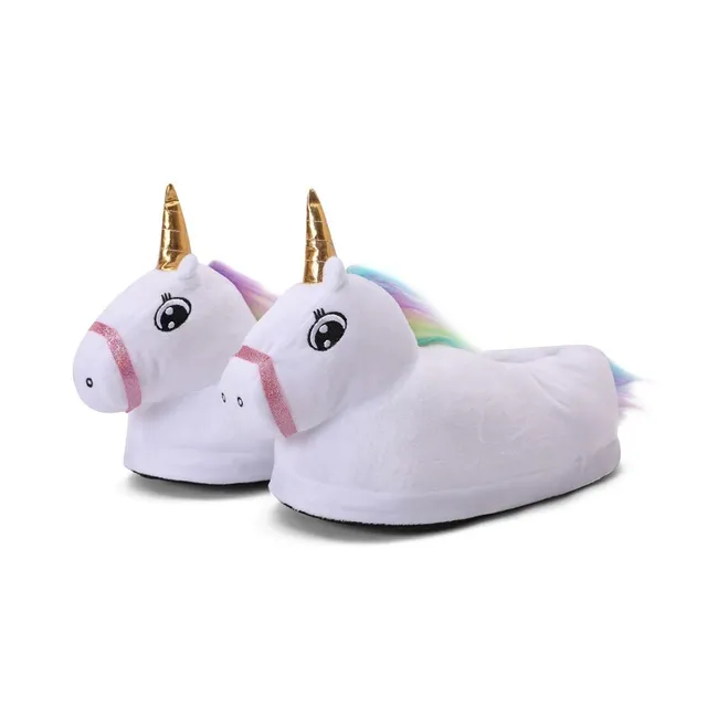 Papuci copii drăguți pentru salopetă / unicorn colorat