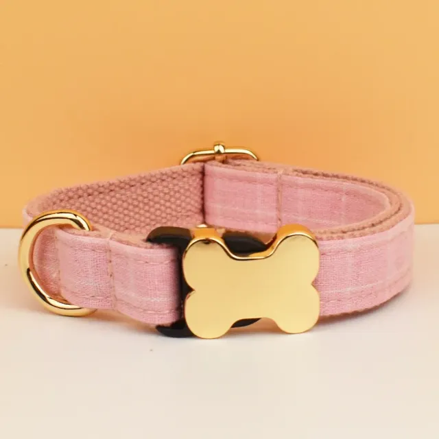 Collier de luxe pour chiens avec pendentif en forme d'os - différentes variantes de couleurs