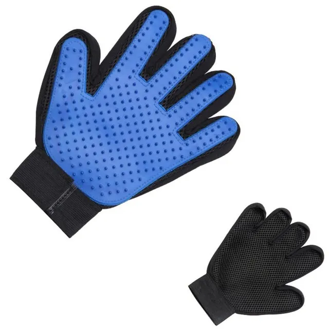 Coating gloves for hair removal