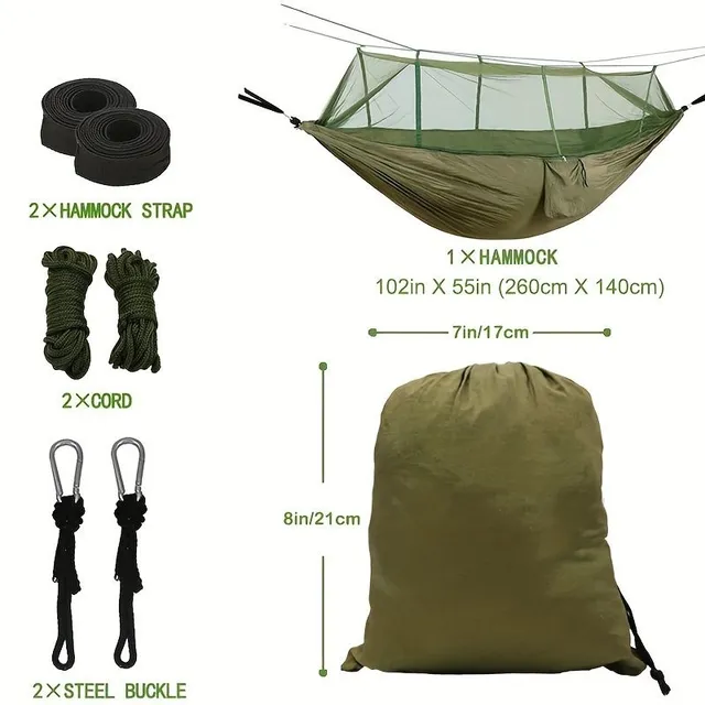 Ultralight hammock to the mosquito camp