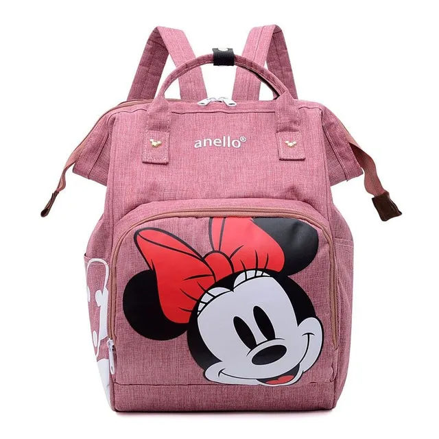 Moderný pohodlný štýlový batoh pre mamičky na dôležité veci s motívom Disney