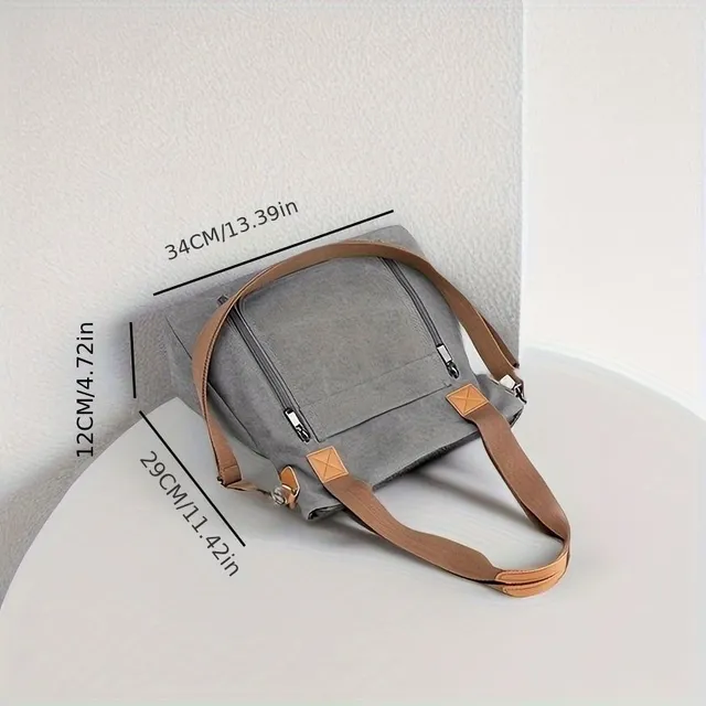 Durable lightweight crossbody bag, practical everyday bag for work