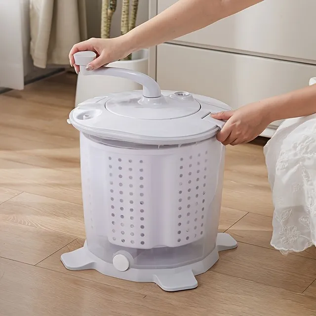 Manual mini washing machine without electricity for household and track, 4,5 kg capacity, top filling, mechanical control