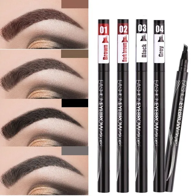 Crayon liquide waterproof pour dessiner les sourcils - peigne