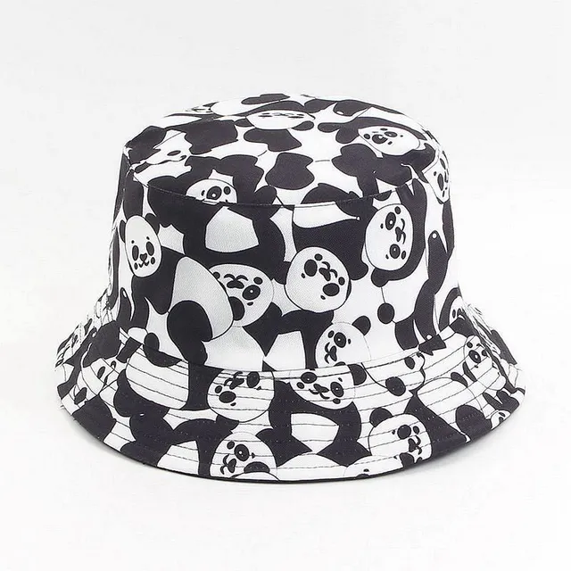 Stylish summer hat with animal patterns