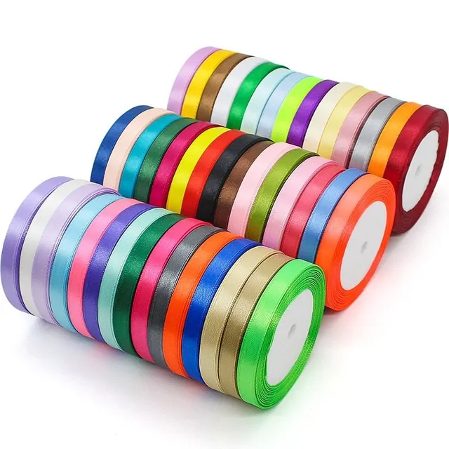 Silk satin ribbons for weddings and gifts