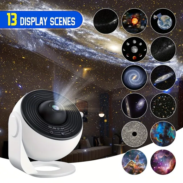 4v1: Stars, Galaxies, Planets, Aurora (4-in-1 Night Projector: Stars, Galaxies, Planets, Aurora)