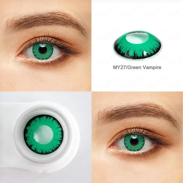 Farebné kontaktné šošovky - viac farieb