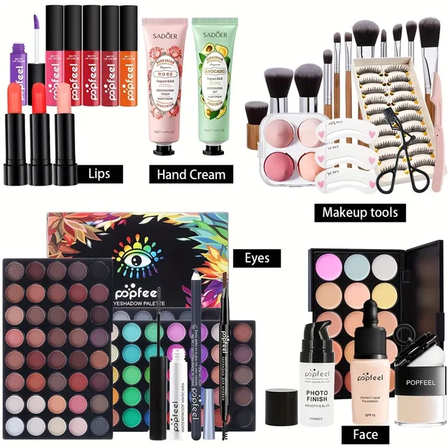 Make-up on 1st: Complete set with powder, brushes and accessories