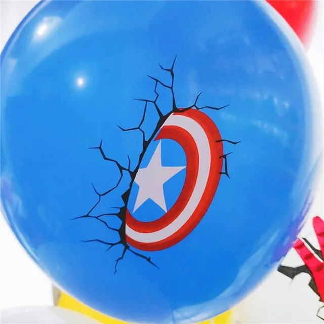 Mix 10 balonów z superbohaterami Marvela
